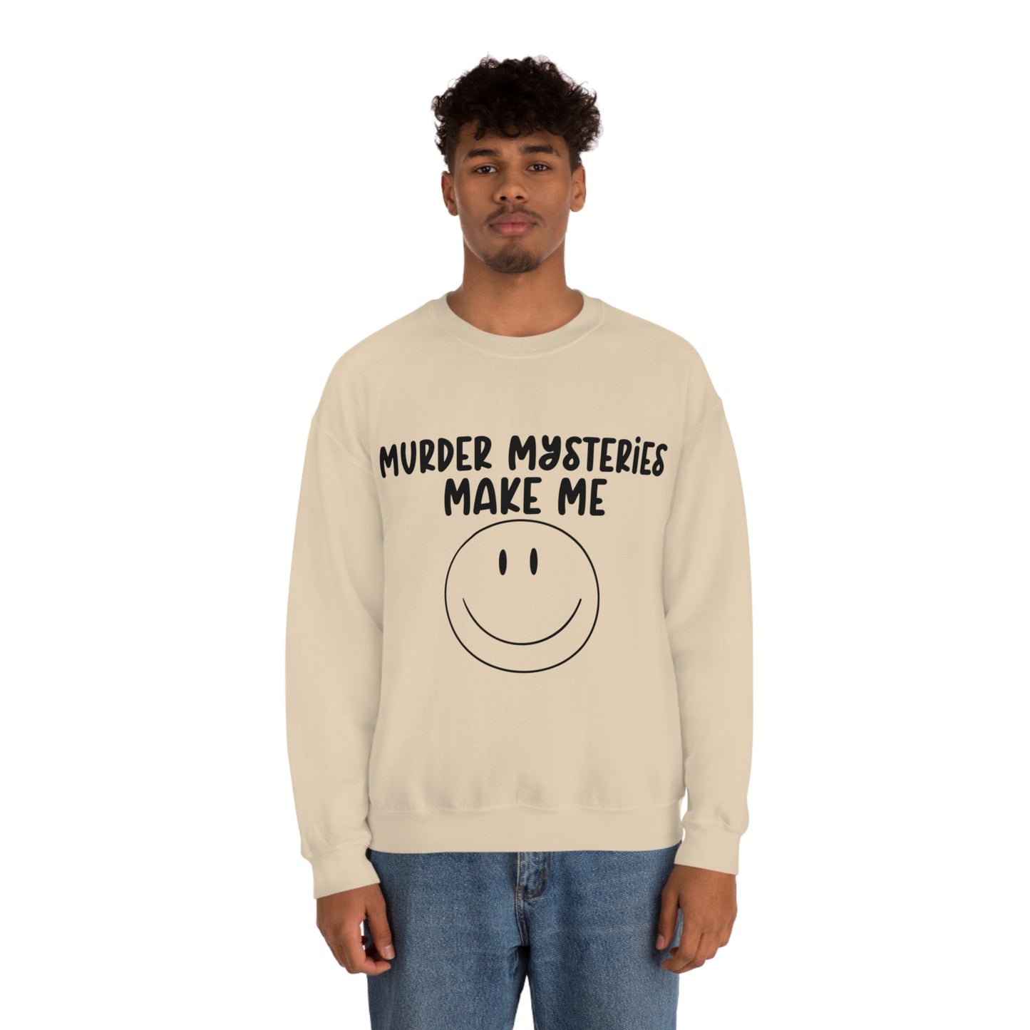 Murder Mysteries Make Me Smile Crewneck Sweatshirt