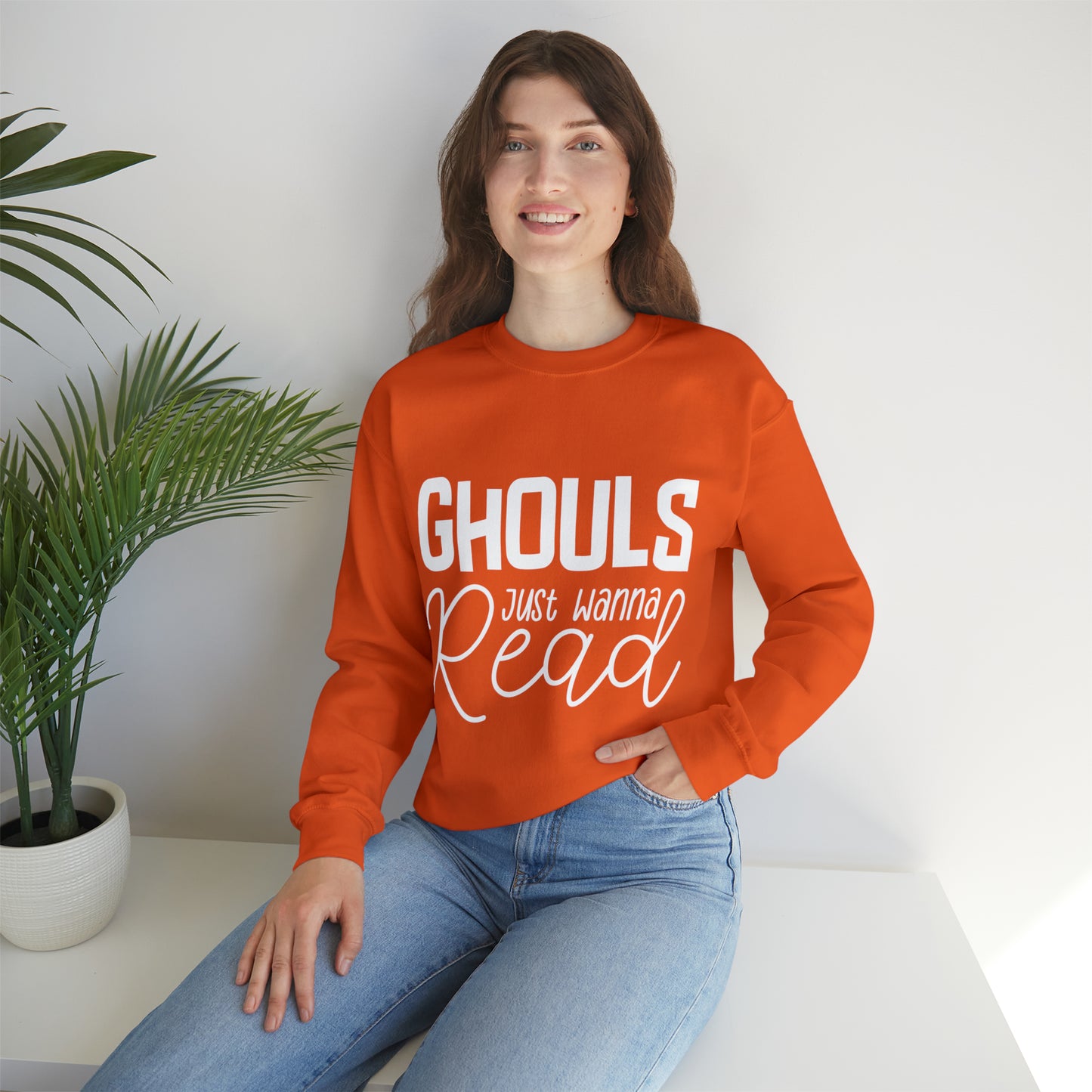 Ghouls Just Wanna Read Crewneck Sweatshirt
