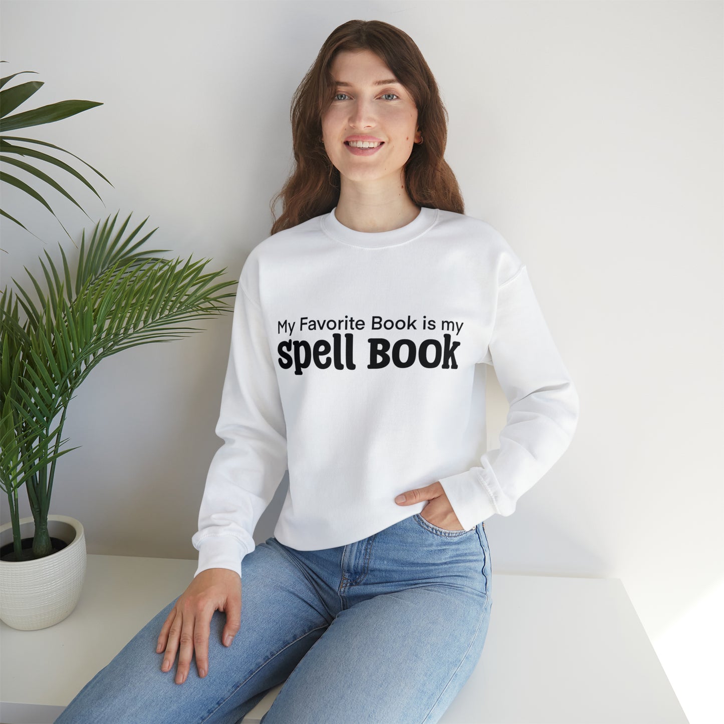 My Favorite Book is my Spell Book Crewneck Sweatshirt