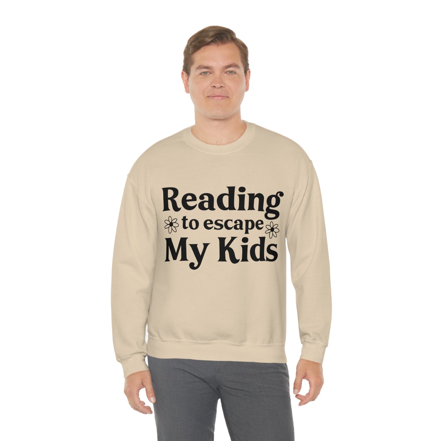 Reading To Escape My Kids Crewneck Sweatshirt